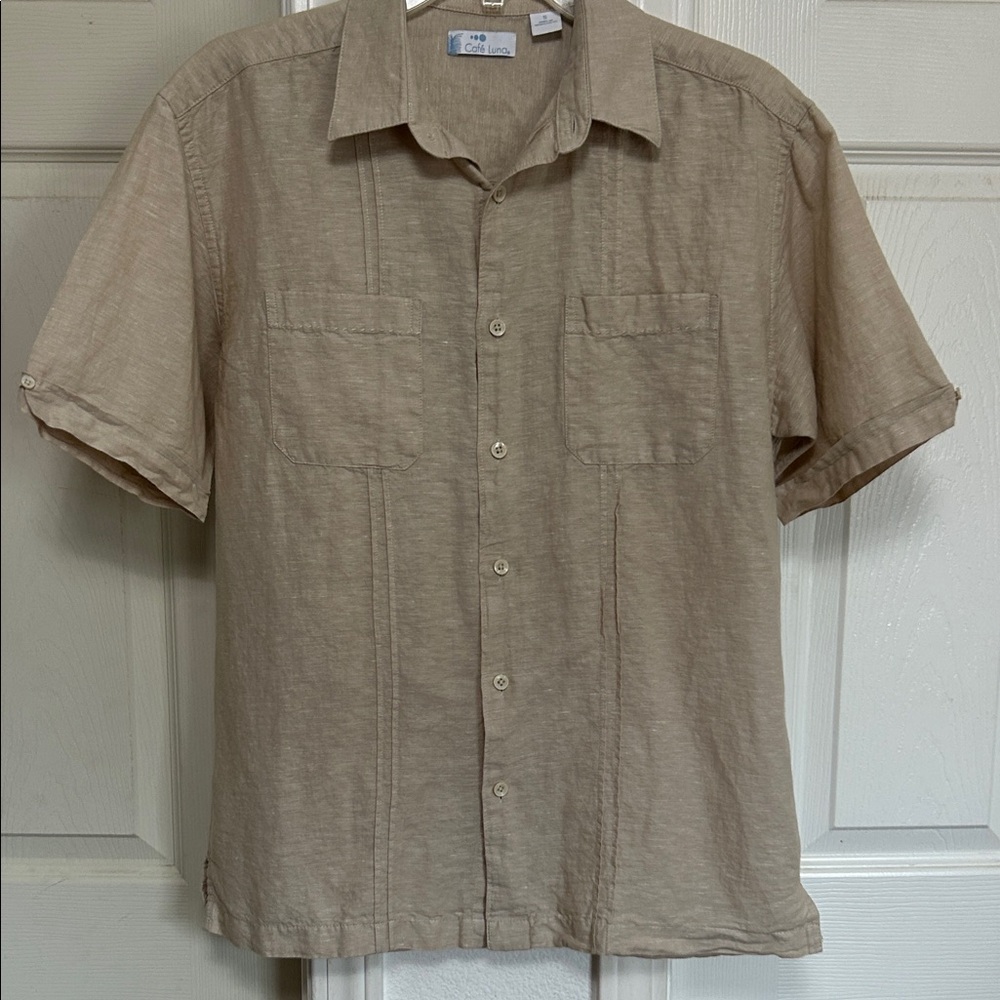 Small Men's Linen Blend Shirt